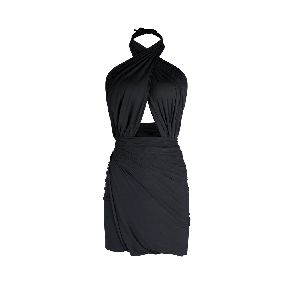 Multiway Wrap Skirt - Charcoal Gray