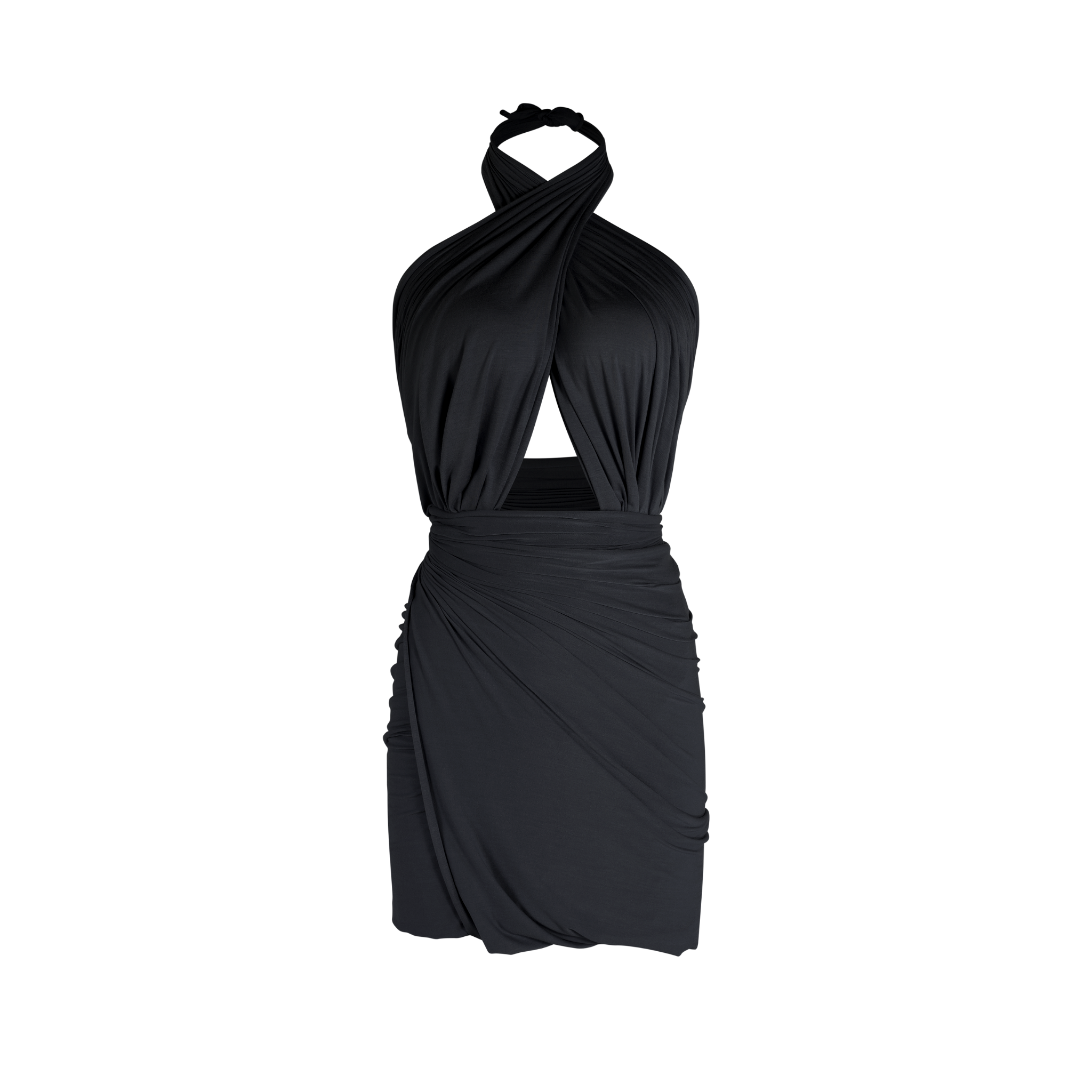 Multiway Wrap Skirt - Charcoal Gray