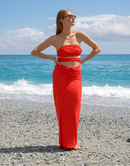 Multiway Wrap Skirt - Tomato Red