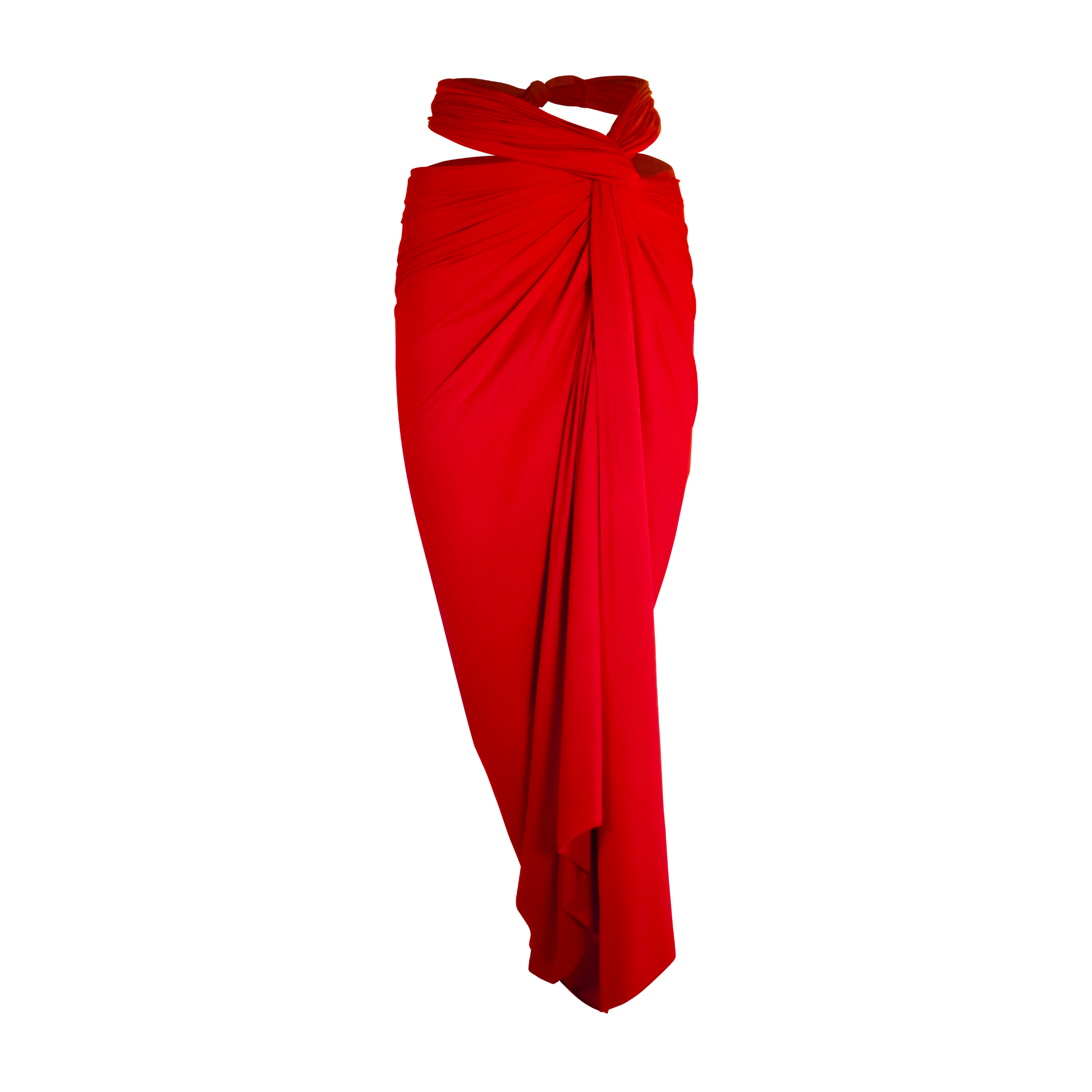 Multiway Wrap Skirt - Tomato Red