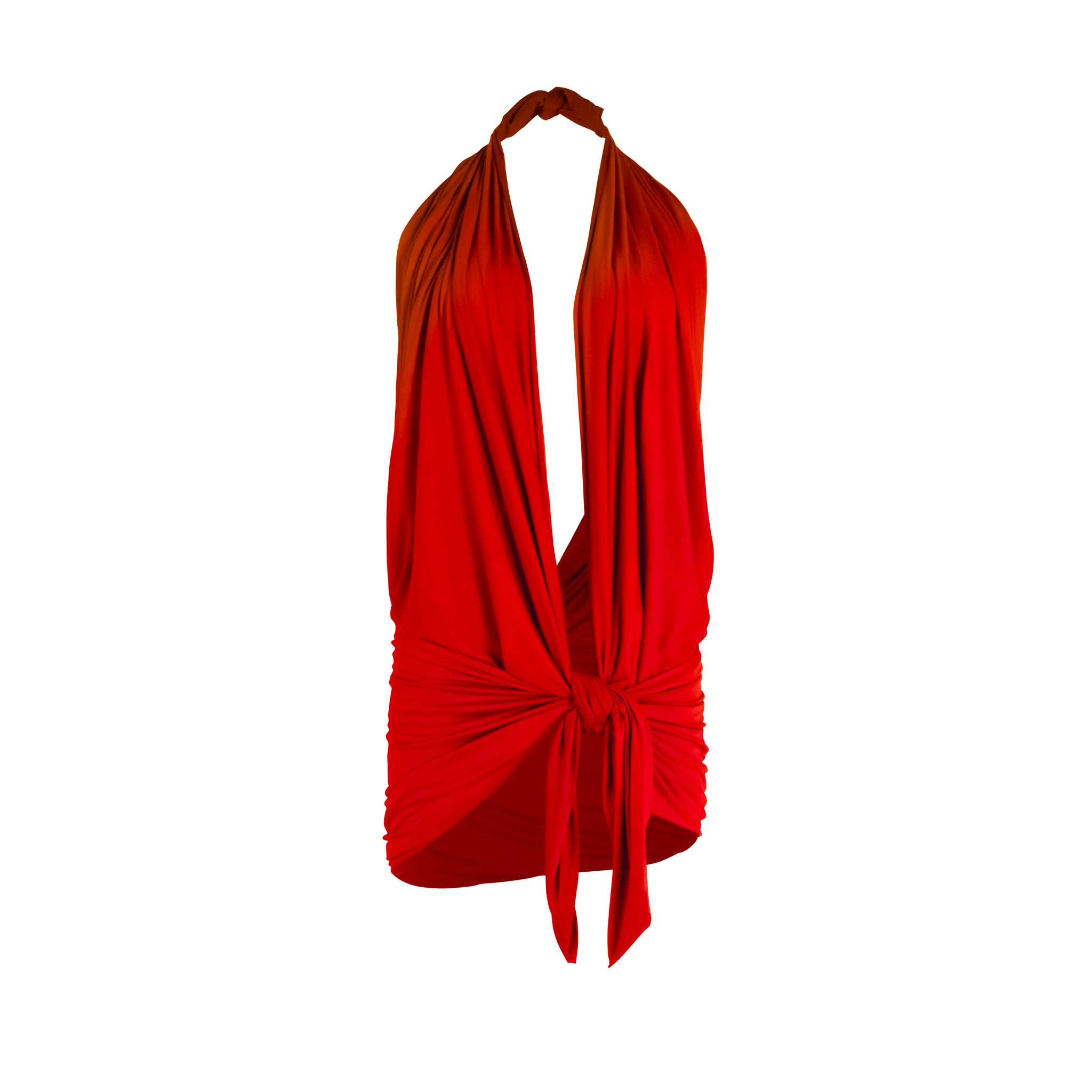 Multiway Wrap Skirt - Tomato Red