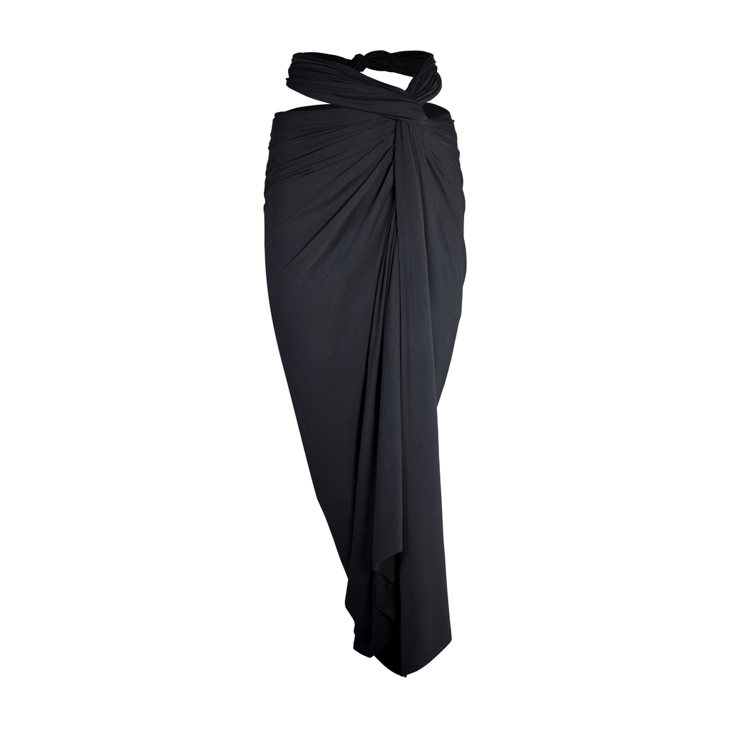 Multiway Wrap Skirt - Charcoal Gray